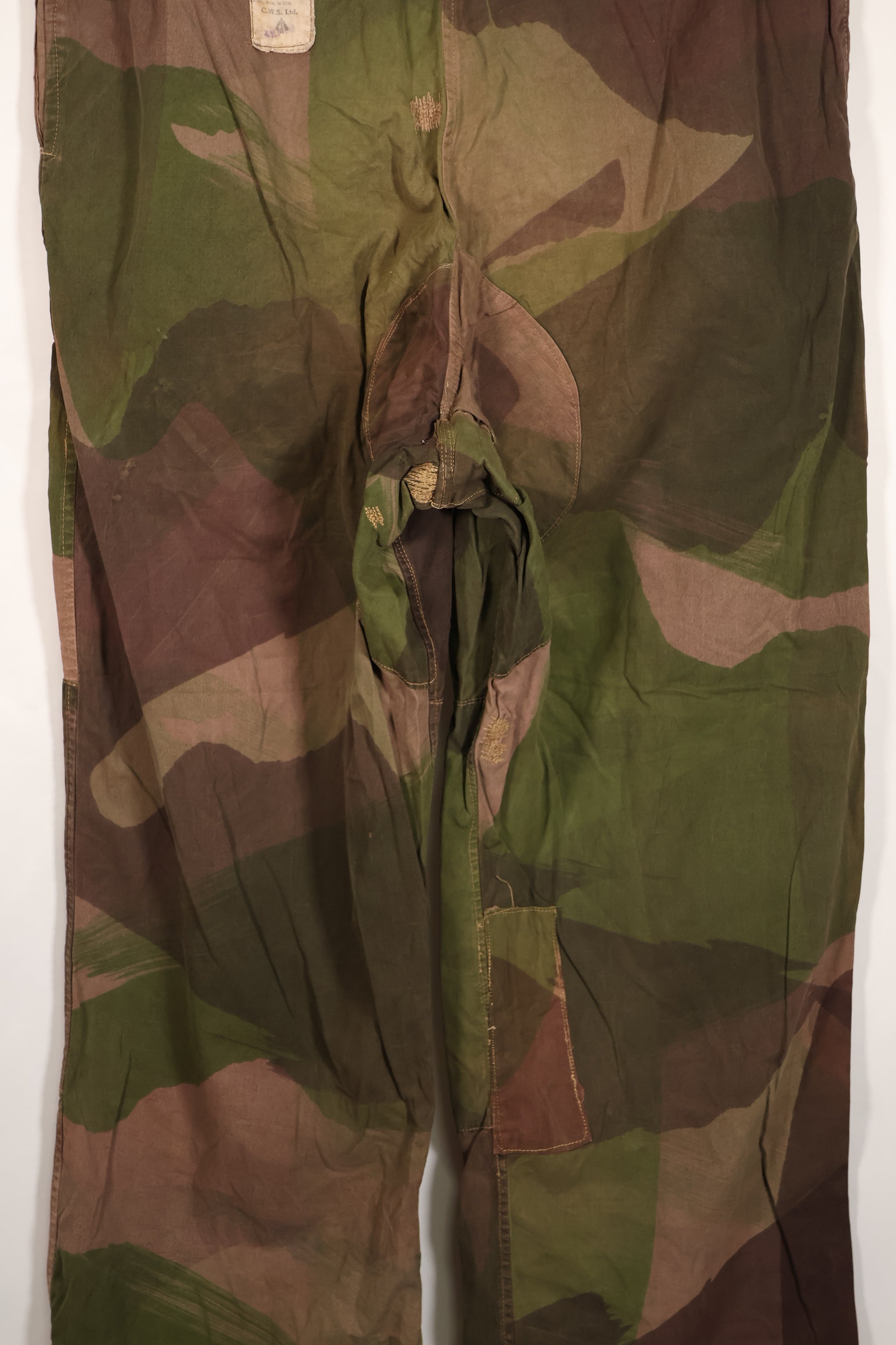 Real British Army SAS Trousers WINDPROOF Camouflage Pants Size No.4 Used