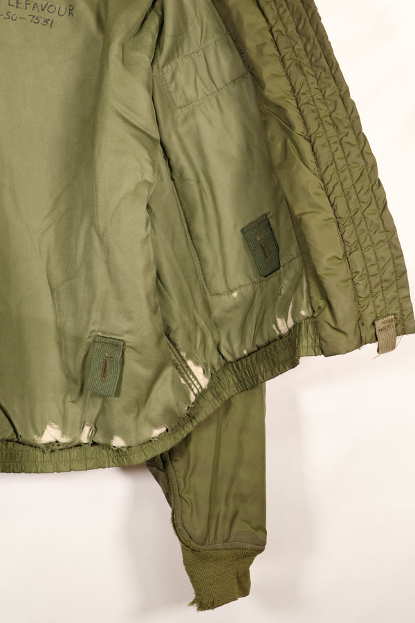 1972年契約　44R　アメリカ海軍　冬季用フライトジャケット　WEPジャケット　中古品