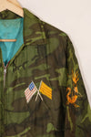 1970-71 large size Vietnam War camouflage poncho tour jacket DA NANG used