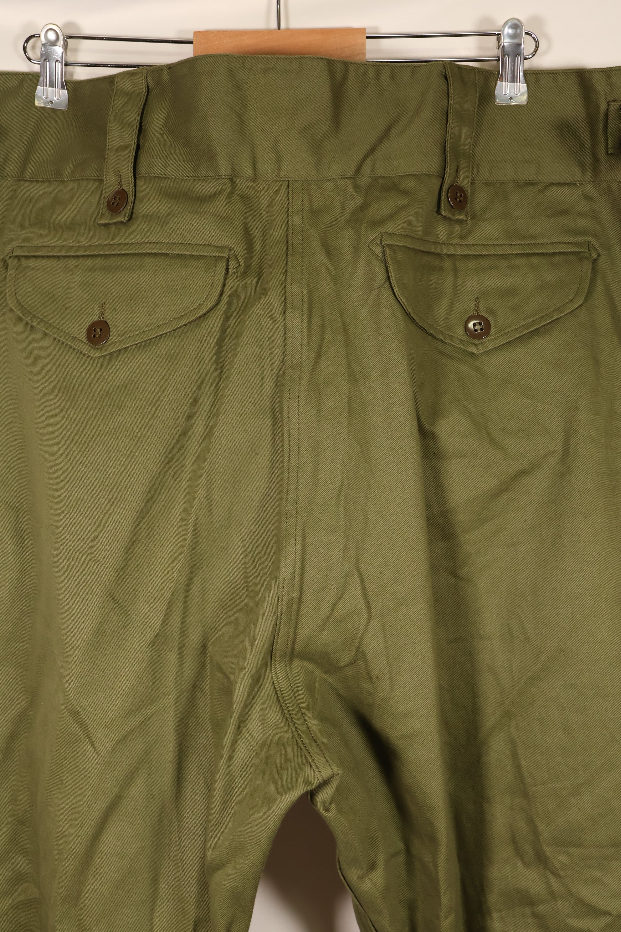 1967 Contract, Size 14, Australian Army, OD Utility Pants, Virtually Unused　