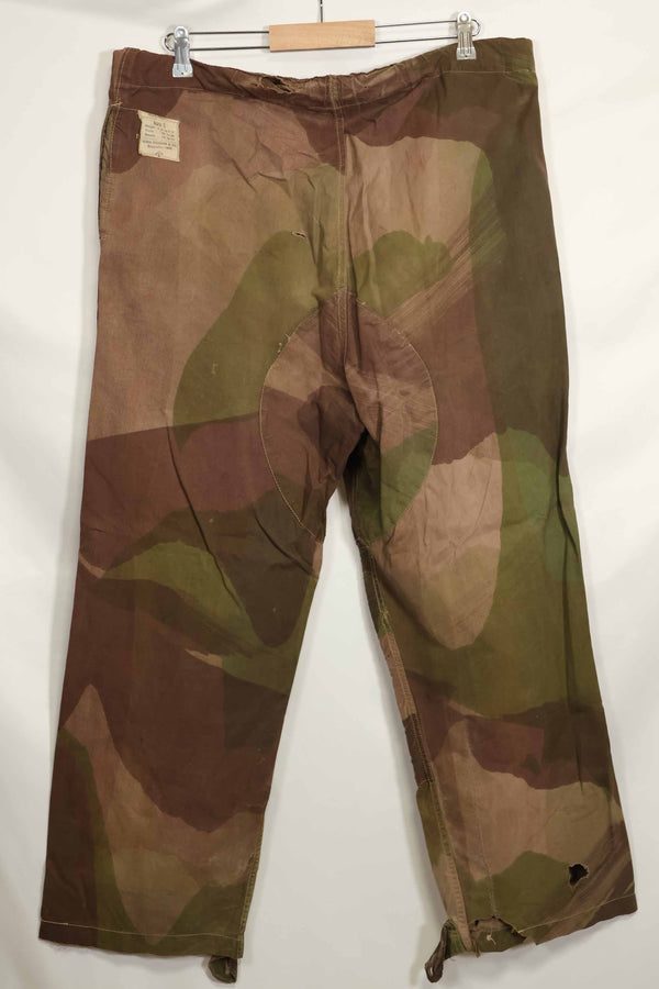 Real British Army SAS Trousers WINDPROOF Camouflage Pants Size Tag 1 Used D