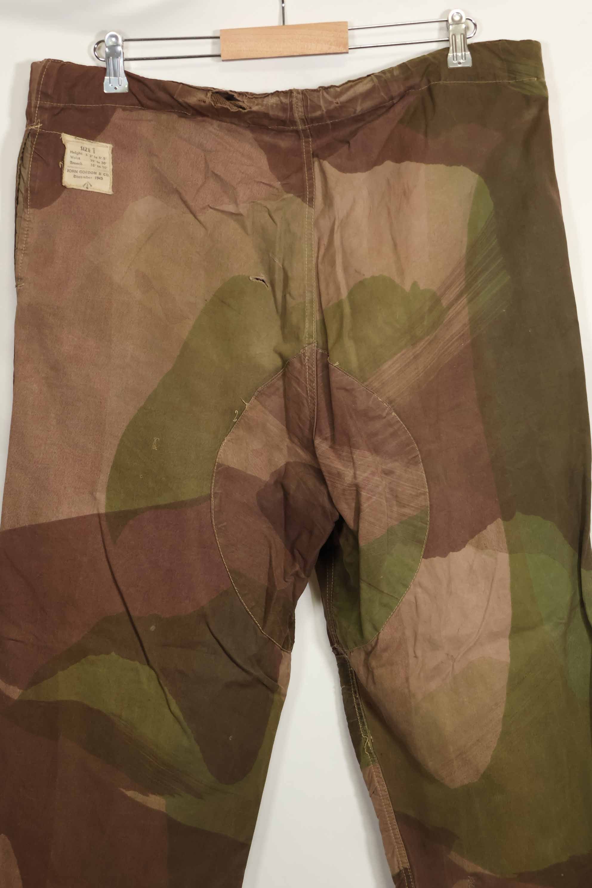 Real British Army SAS Trousers WINDPROOF Camouflage Pants Size Tag 1 Used D