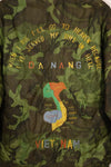 1970-71 large size Vietnam War camouflage poncho tour jacket DA NANG used