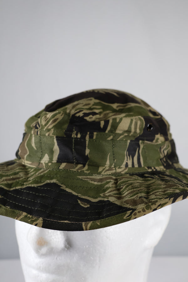 Real Okinawa Tiger Tiger Stripe CISO Cut Boonie Hat Almost unused