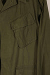 Real 1970 4th Model Jungle Fatigue Jacket M-S with patch marks, used.