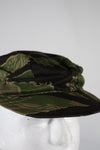 Real Okinawa Tiger Tiger Stripe CIDG Patrol Cap Long Neck Flap Used