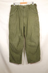 1951 contract M-R M51 cotton field pants, faded, used.