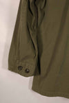 Real 1970 4th Model Jungle Fatigue Jacket M-R Sleeve stains, used.