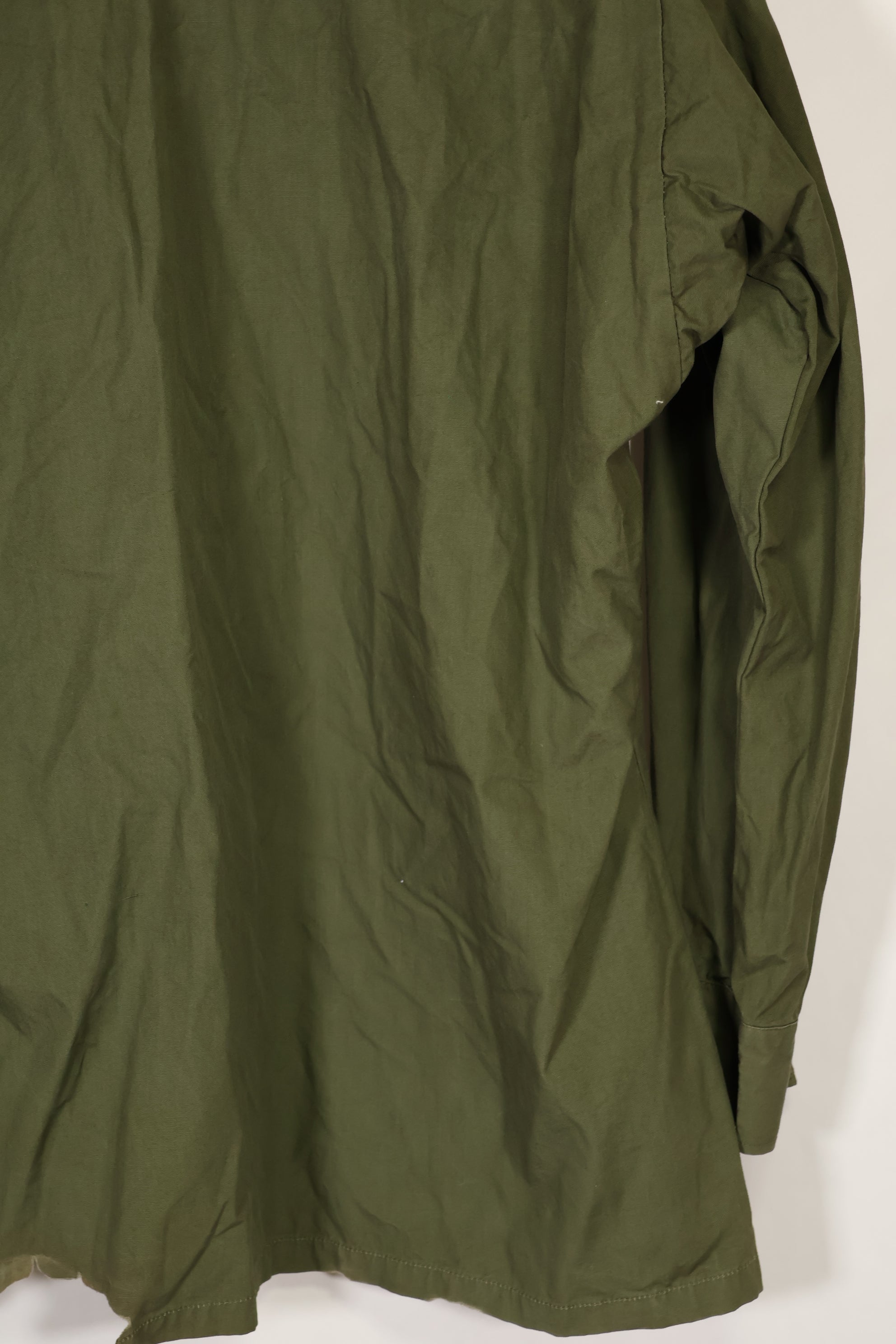 Real 1966-1967 3rd Model Jungle Fatigue Jacket L-R with damage.