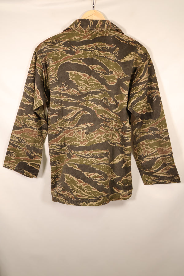 Late 1960s | Locally made | Estimated to be made in Vietnam or Thailand | Tiger-striped shirt | Used
