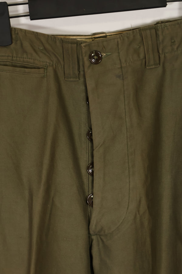 Real U.S. Army M45 pants with additional pocket modification, used.