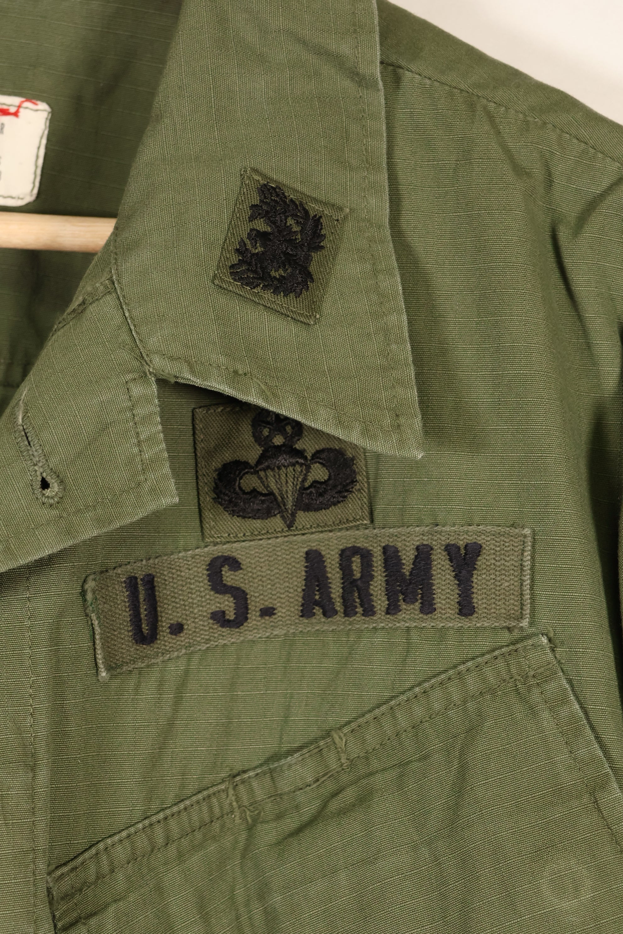 1968 Contract M-R 1980's Green Beret 4th Model Jungle Fatigue Jacket Used