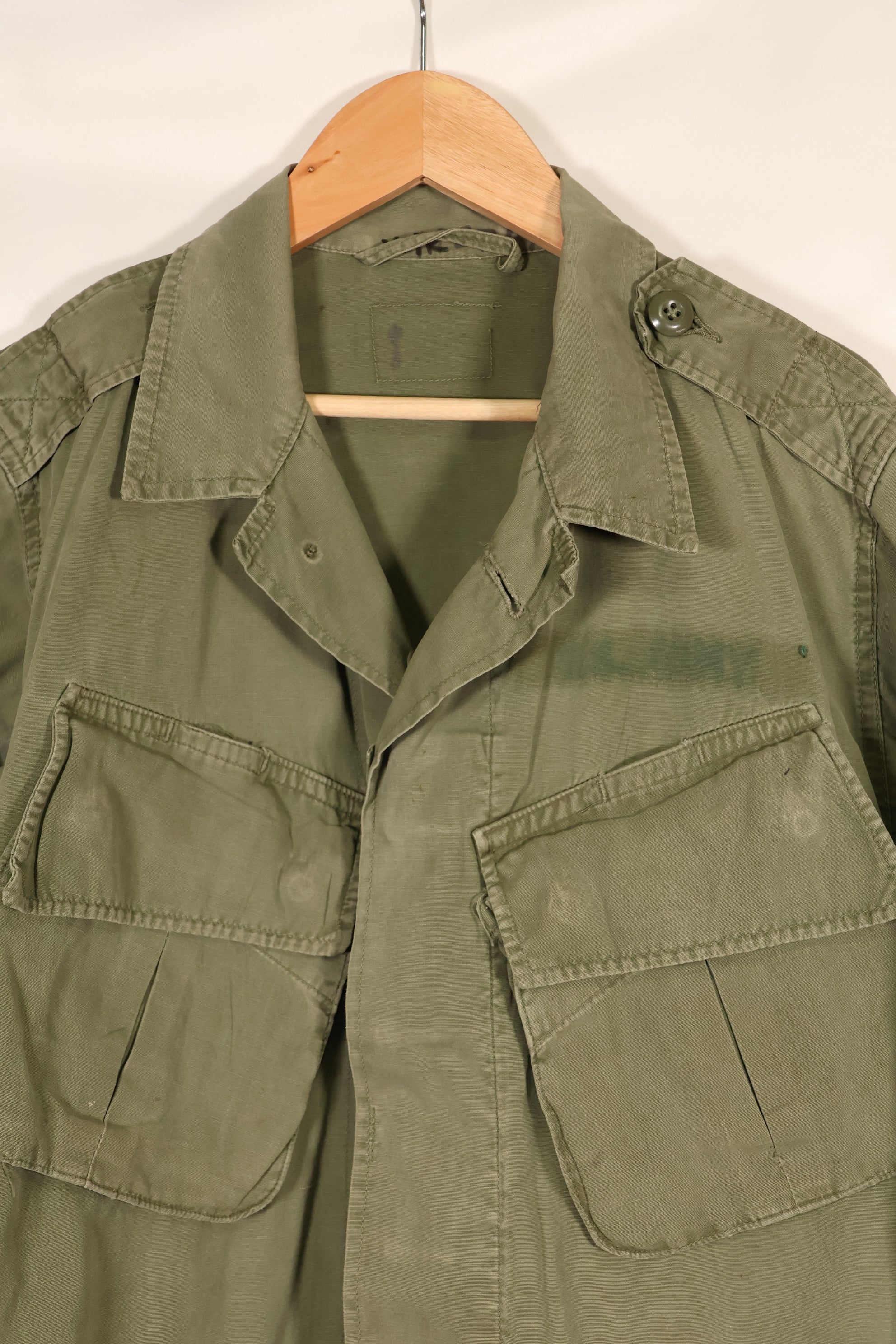 Early 1960's Estimated S-S Japanese 2nd Model Jungle Fatigue Jacket FEC Contract Individual Used