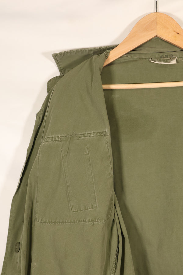 Circa 1965 M-S FEC Contract Made in Japan 2nd Model Jungle Fatigue Jacket Short Sleeve Custom Used