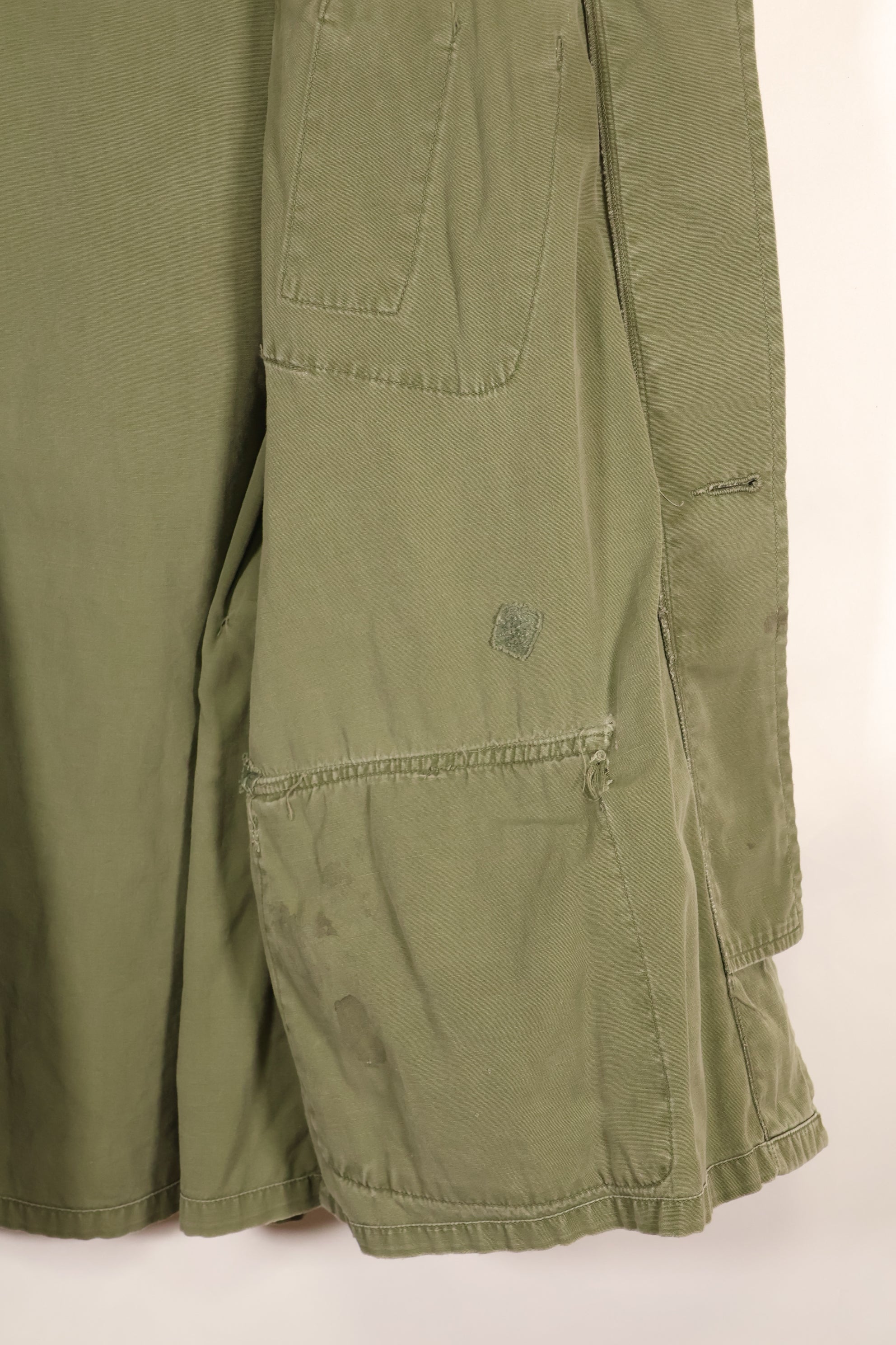 Circa 1965 M-S FEC Contract Made in Japan 2nd Model Jungle Fatigue Jacket Short Sleeve Custom Used