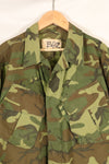 1966-67 Contract M-R ERDL Early Print Jungle Fatigue Jacket Used