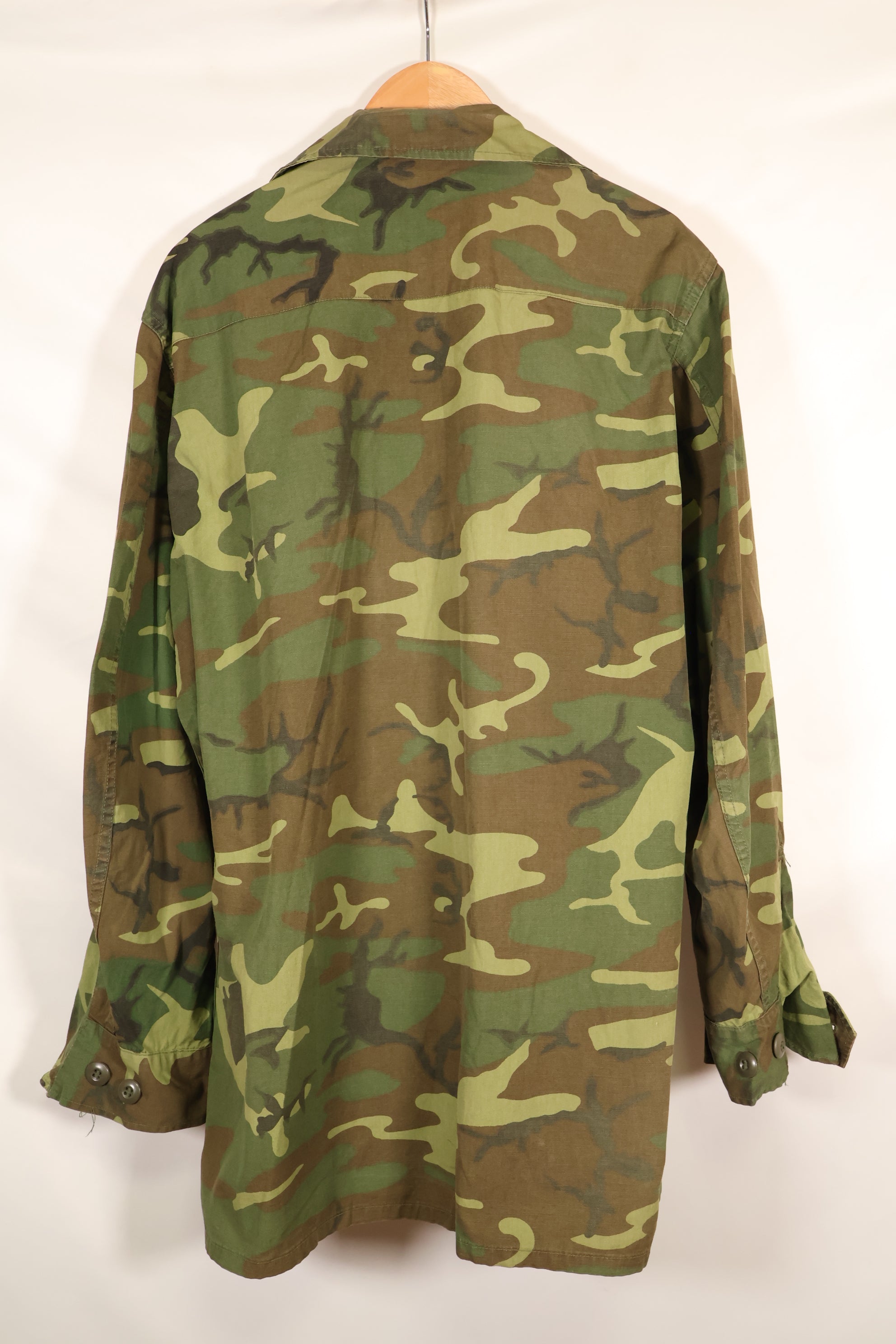 1966-67 Contract M-R ERDL Early Print Jungle Fatigue Jacket Used
