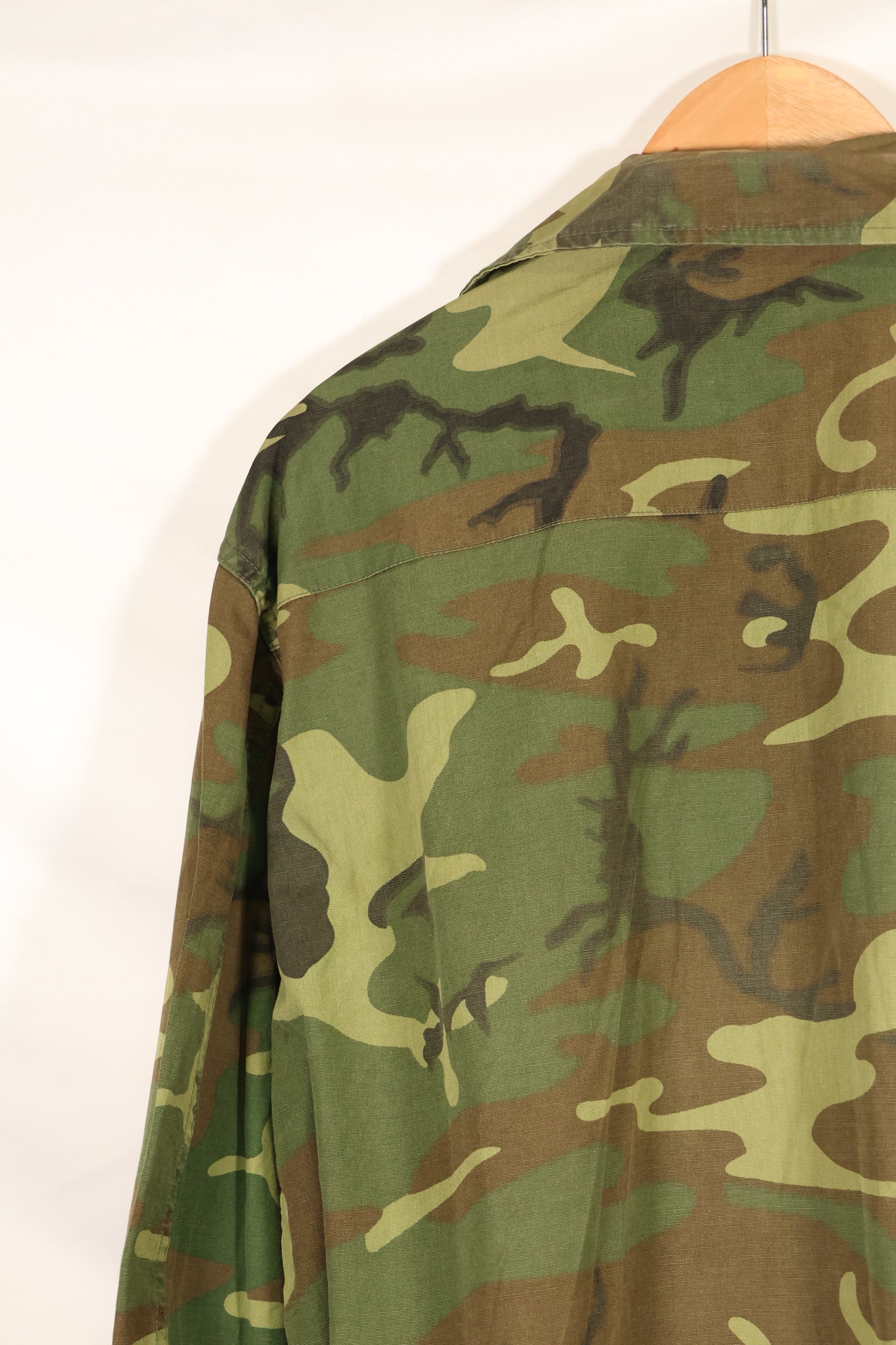 1966-67 Contract M-R ERDL Early Print Jungle Fatigue Jacket Used