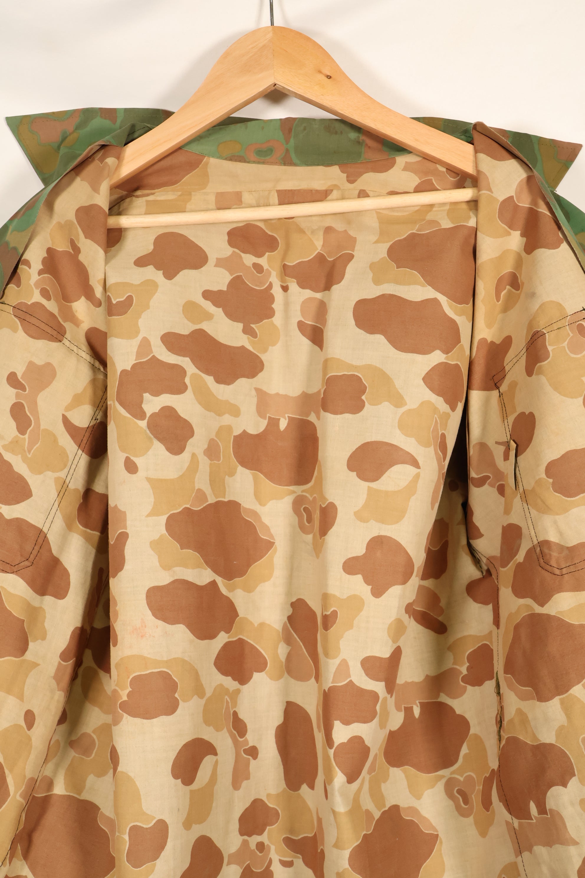 1960's Privately Sourced U.S. Marine Corps Frogskin Poncho Shirt and Pants Set Made in South Vietnam