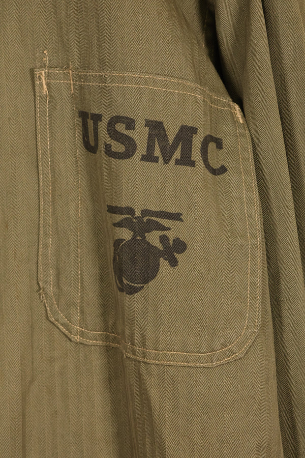 1940s USMC US Marine Corps P-41 HBT Utility Jacket in good used condition