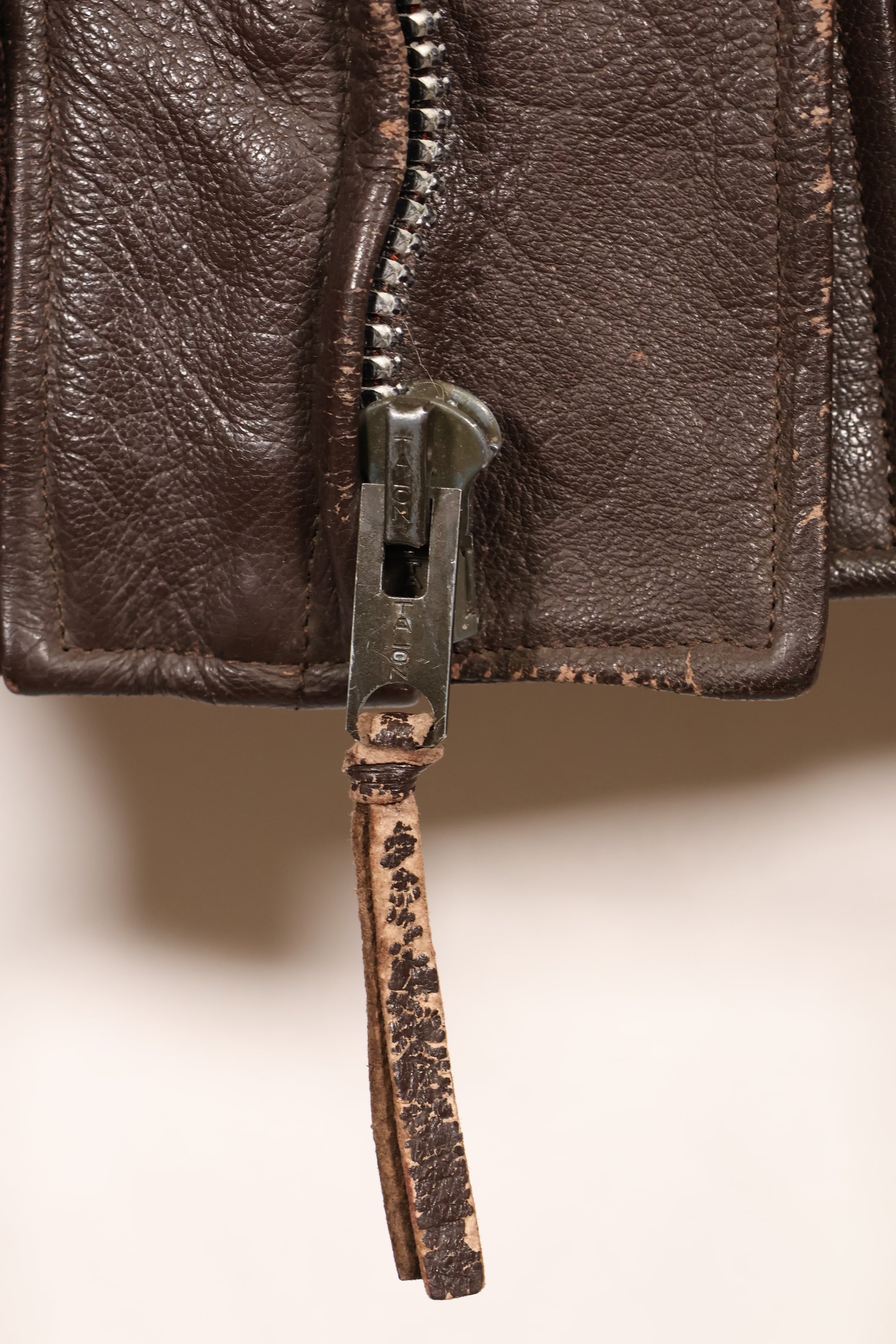 Early 1960s lot size 42 G-1 intermediates zone flight jacket, used.