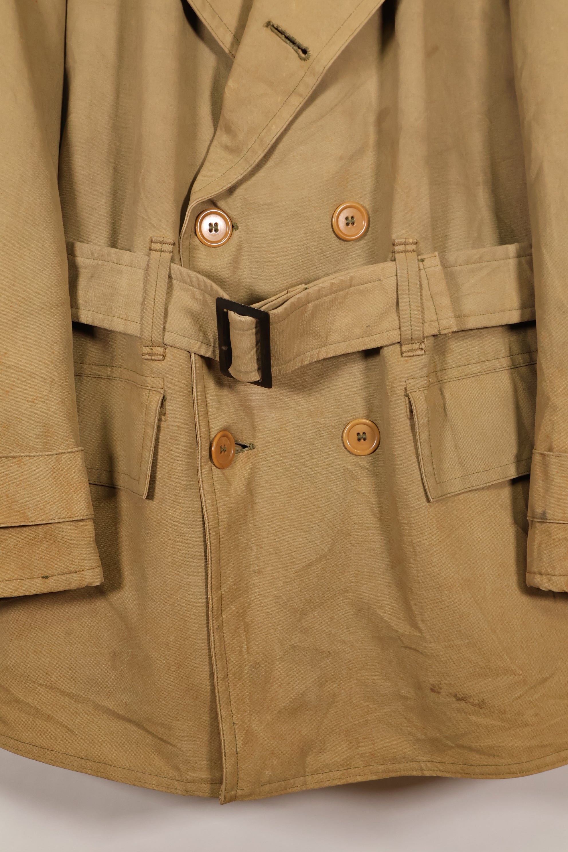 1940's U.S. Army Mackinaw Coat Jeep Coat, used.