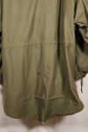 Late 1940's L size US Army M-48 Field Parka with repairs, used movie company costume.