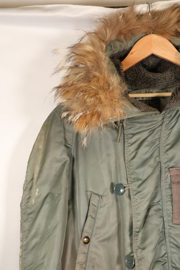 1950's LARGE USAF USAF N3-B Flight Jacket, Used, Stenciled