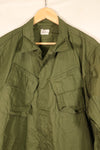 1967 Contract, L-L, Virtually Unused, 3rd Model Jungle Fatigue Jacket, Stains on the Back, Used