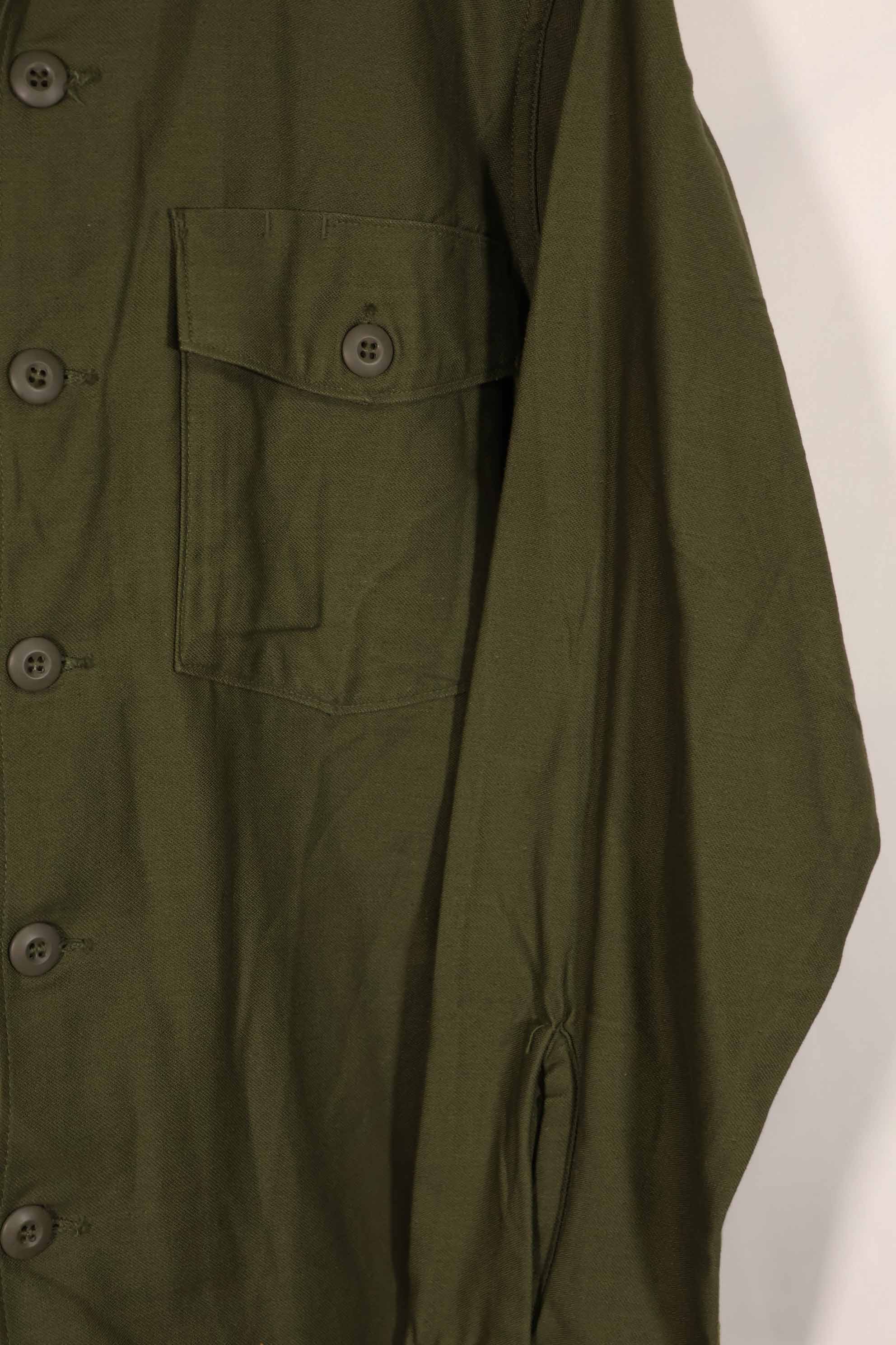 Real 1967 U.S. Army OG-107 utility shirt, almost unused D