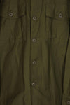 Real 1967 U.S. Army OG-107 utility shirt, almost unused D