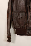 Replica U.S. Army Air Force USAAF A-2 Leather Jacket with Paint & Patches Used