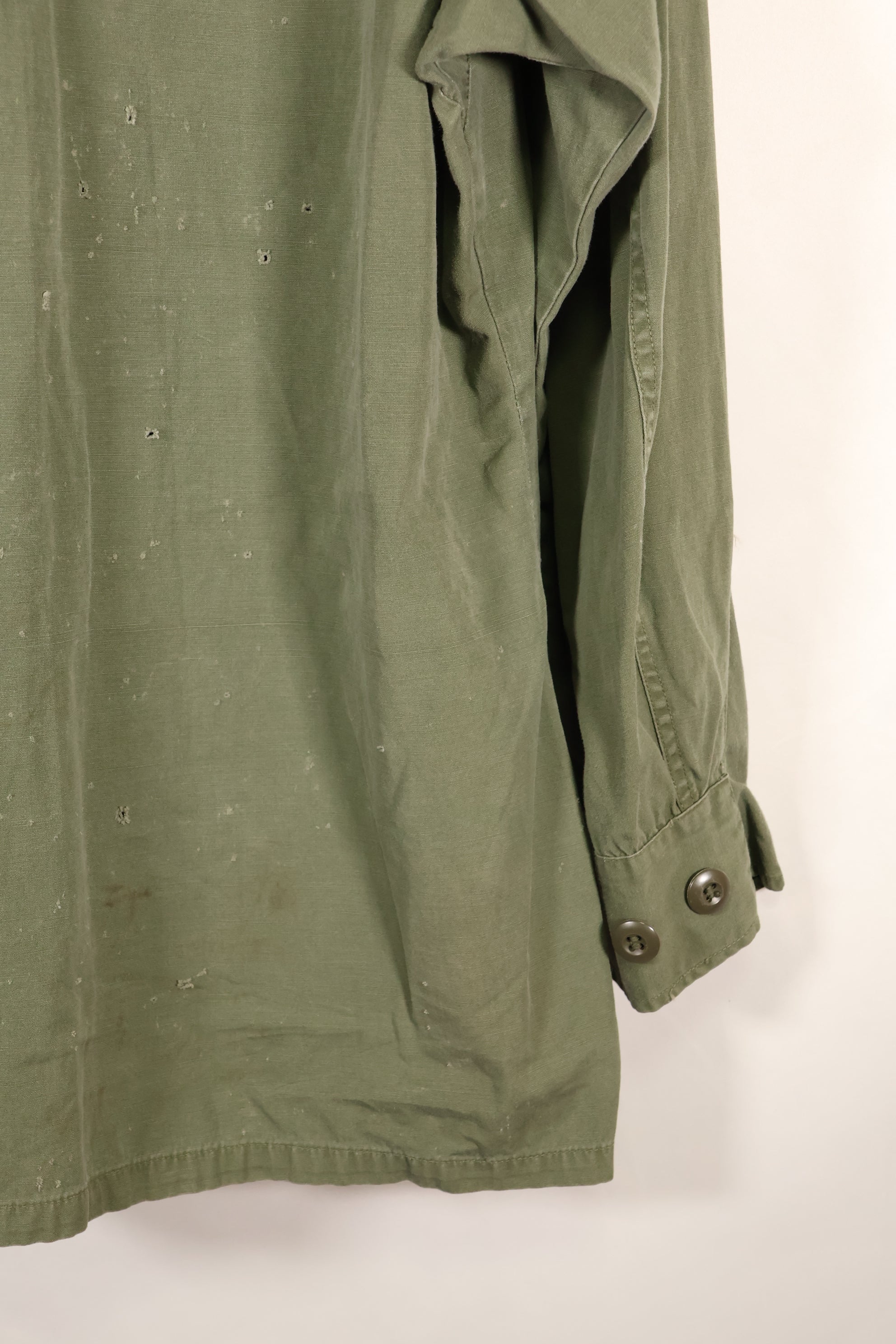 1967 Contract M-S Non Ripstop 3rd Model Jungle Fatigue Jacket with Tape Used