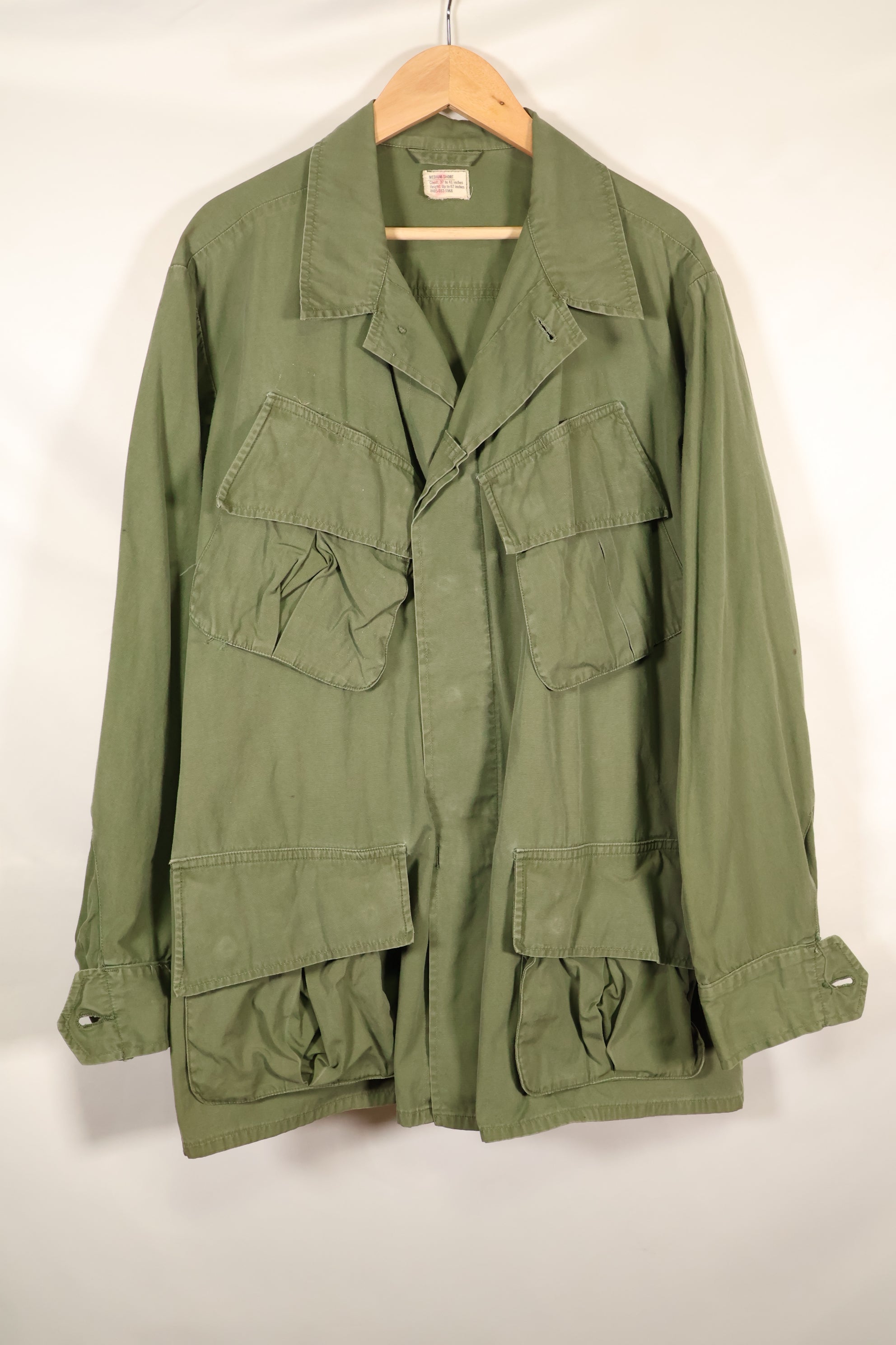 Circa 1967 M-S Non Ripstop 3rd Model Jungle Fatigue Jacket Used