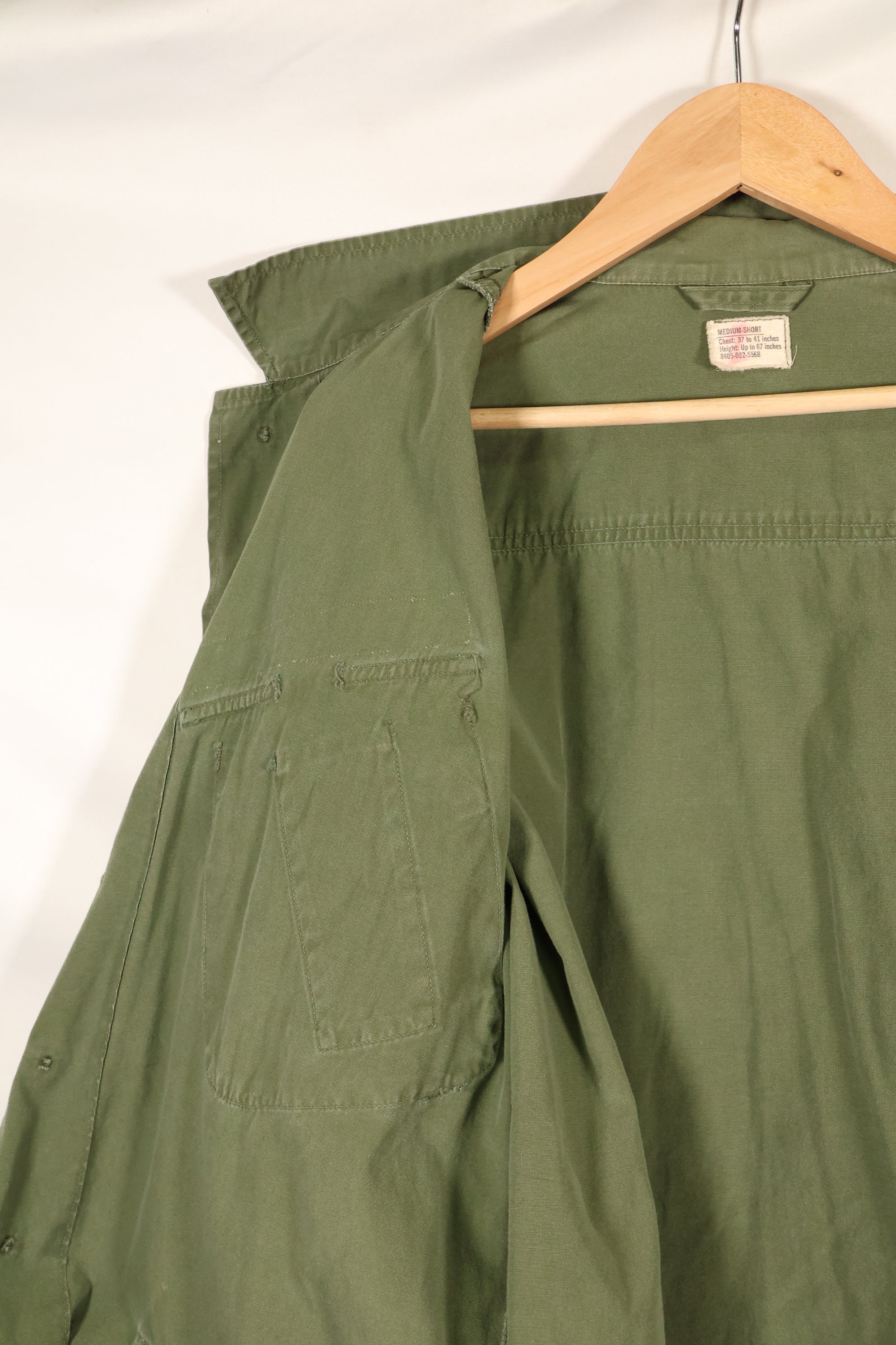 Circa 1967 M-S Non Ripstop 3rd Model Jungle Fatigue Jacket Used
