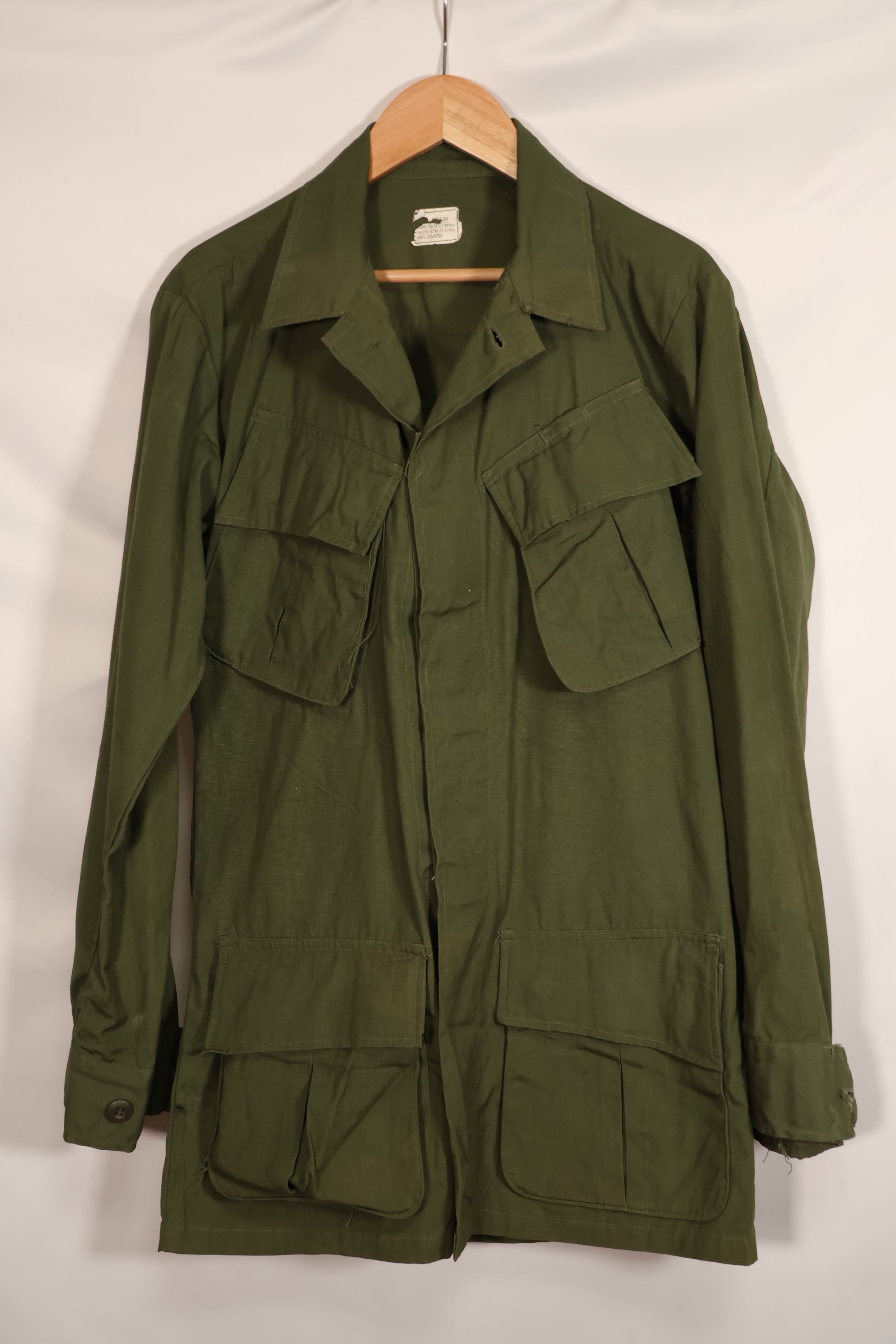 Real 1969 4th Model Jungle Fatigue Jacket X-S-R in good used condition.