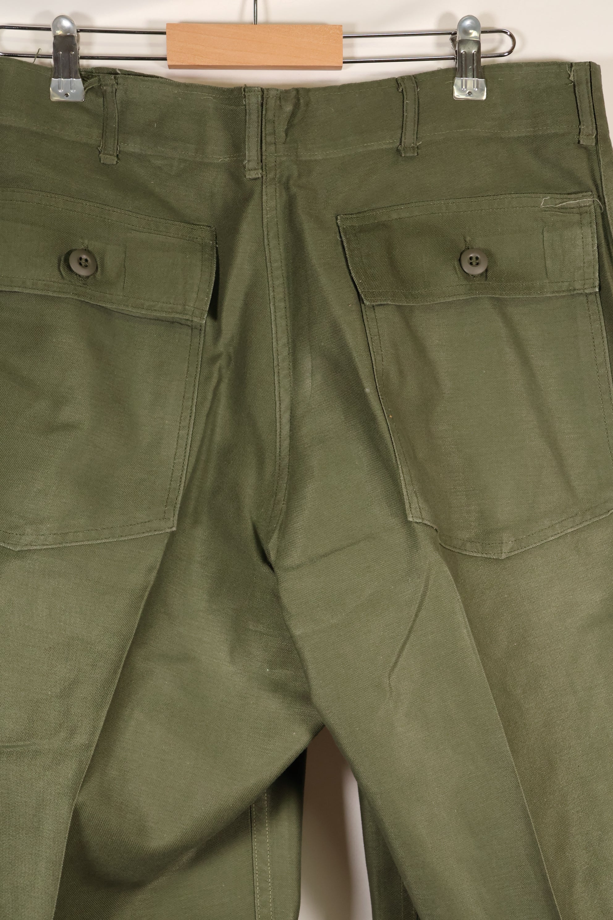 1970s Contract 36 x 31 US Army OG-107 Type III Utility Pants in good used condition