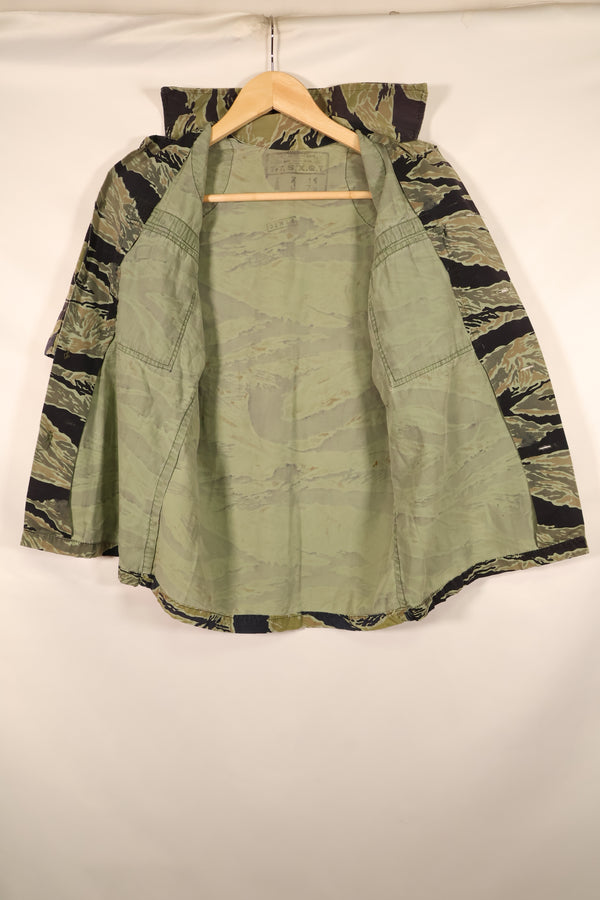 1970, Estimated Size S–M, U.S. Navy Military Advisory Group, Advisor, VNMC 4th Tiger Stripe Set, Used