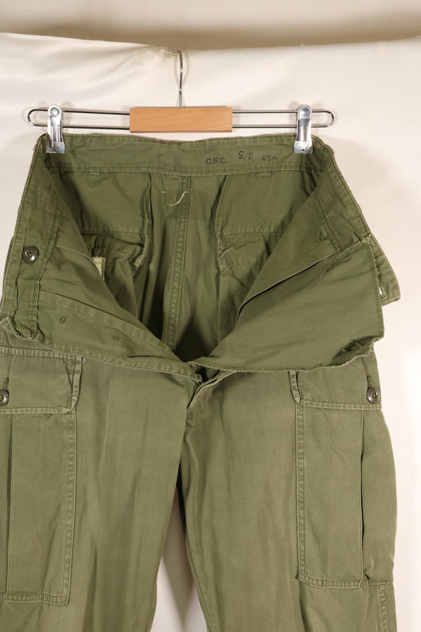 1963 contract, estimated XS 1st Model Jungle Fatigue pants, used with strong signs of use.