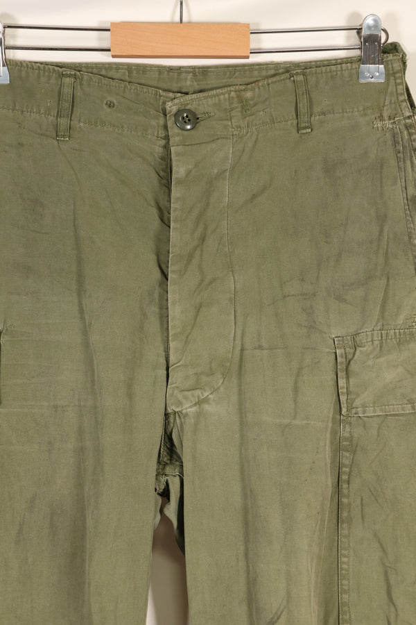 1964 Contract S-R 1st Model Jungle Fatigue Pants, CRC release, faded, used