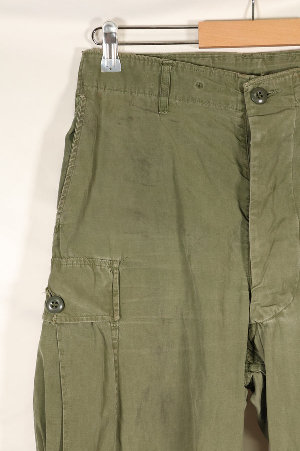 1964 Contract S-R 1st Model Jungle Fatigue Pants, CRC release, faded, used