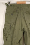 1964 Contract S-R 1st Model Jungle Fatigue Pants, CRC release, faded, used