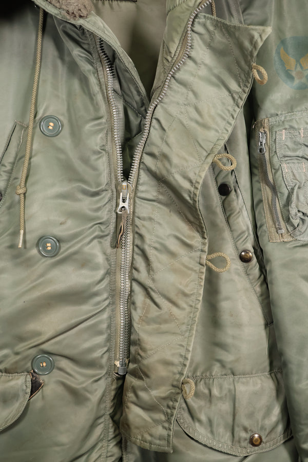 1950's Lot USAF N-3B Flight Jacket Black Tag Used