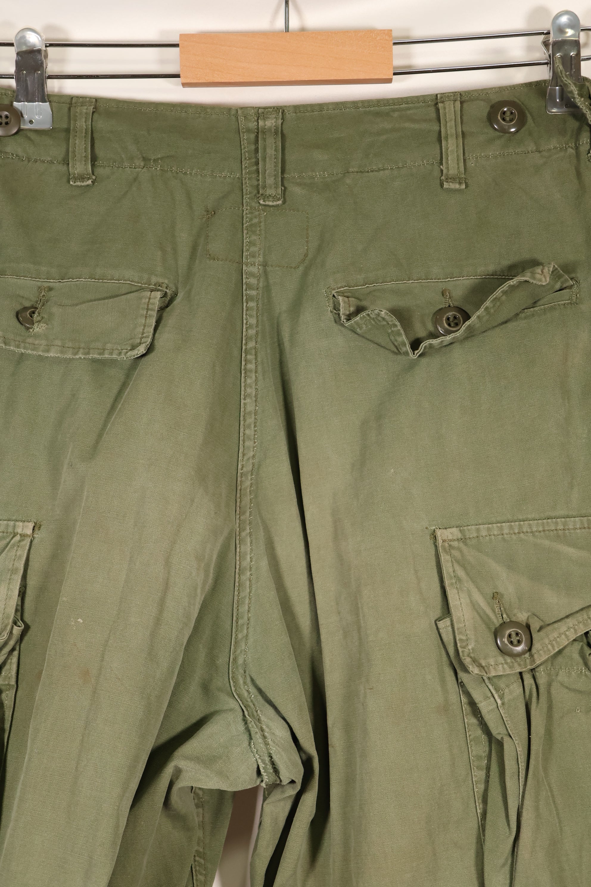 1964 Contract S-S 1st Model Jungle Fatigue Pants, Film Company Release, Faded, Used
