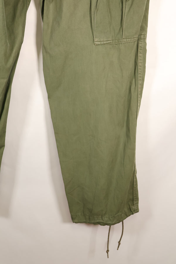 1964 Contract S-S 1st Model Jungle Fatigue Pants, Film Company Release, Faded, Used