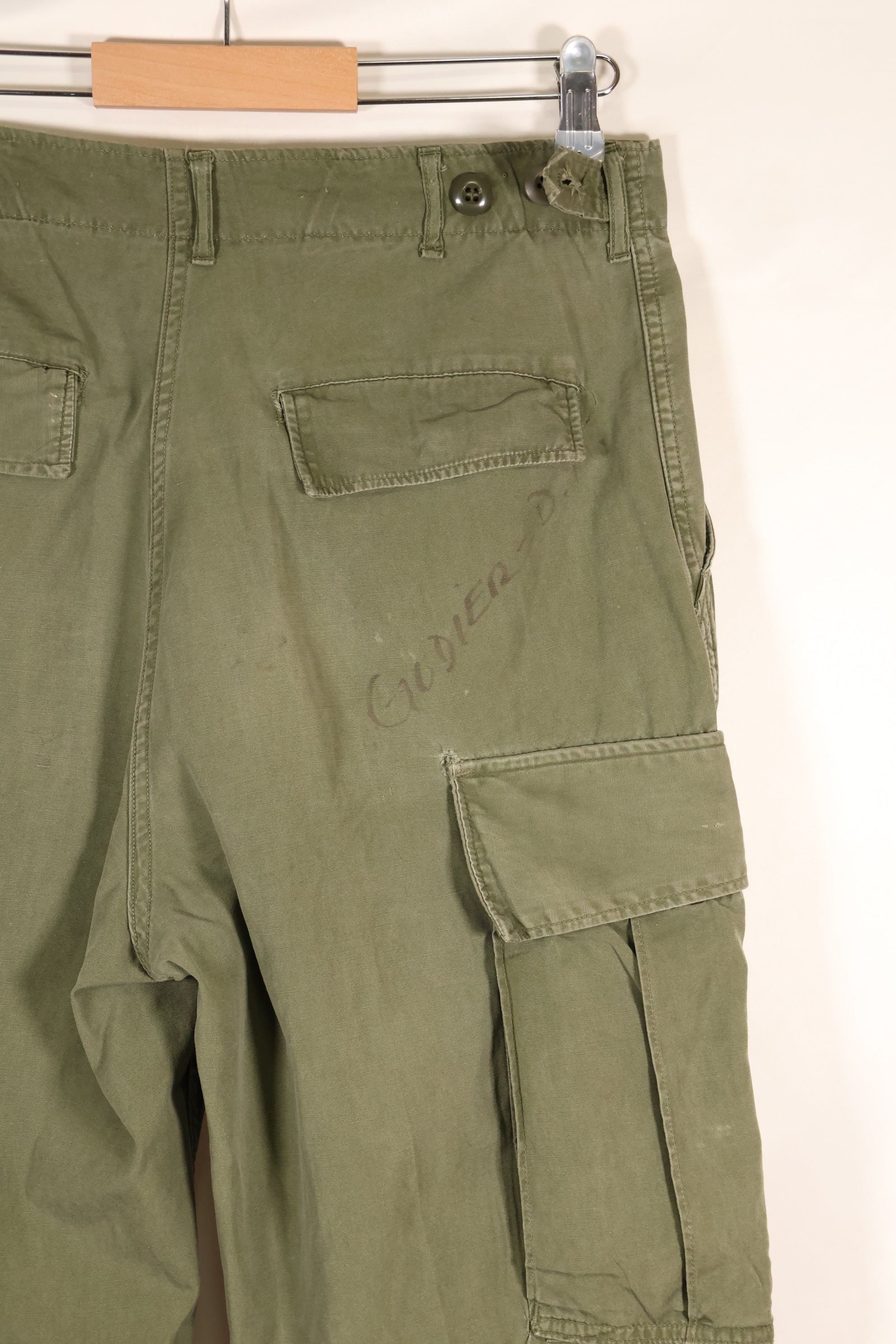 Circa 1965 S-R 2nd Model Jungle Fatigue Pants, used, released by film company