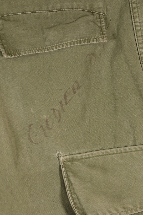 Circa 1965 S-R 2nd Model Jungle Fatigue Pants, used, released by film company