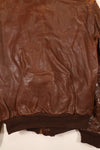 1940年代前半　推定 36~38程度　アメリカ陸軍航空隊 USAAF　A-2　ライトゾーン　サマーレザーフライトジャケット　中古品