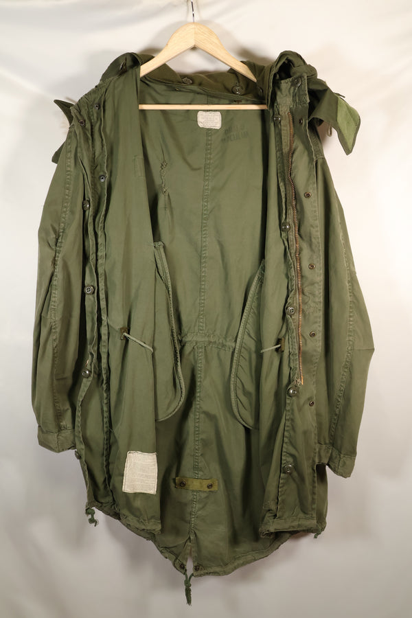 Year Mix 1972 Contract Shell M-R M65 Field Parka Set M51 with Liner Used C