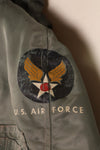 Mid-1950s, MEDIUM, U.S. Air Force (USAF), N2-B Flight Jacket, Used